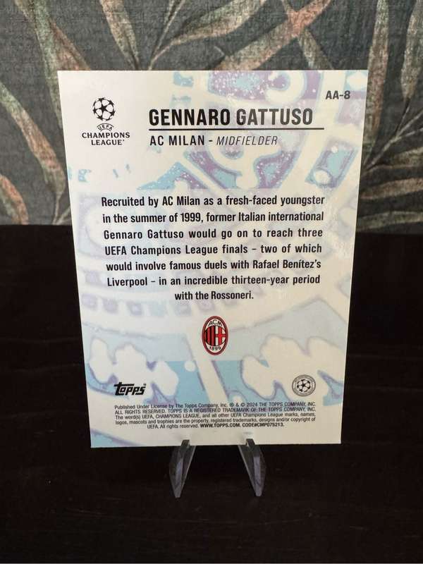 2024 Topps Merlin - Gennaro Gattuso Ageless Alchemy - AC Milan