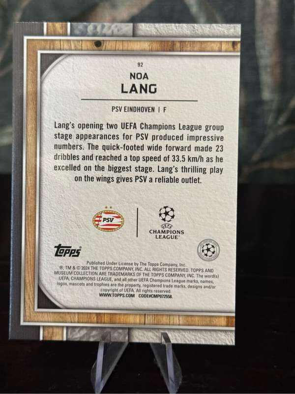 2024 Topps Museum - Noa Lang - PSV