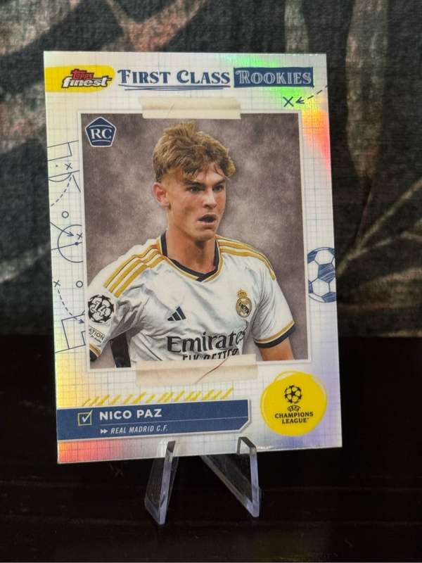 2024 Topps Finest - Nico Paz First Class Rookie - Real Madrid