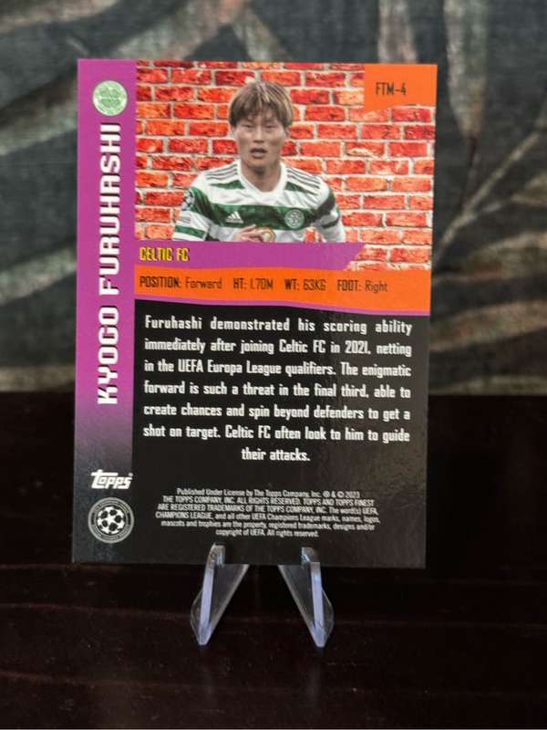 2023-24 Topps Finest - Kyogo Furuhashi The Man Case Hit 206/299 - Celtic FC