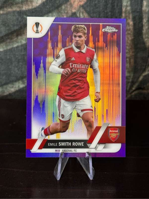 2023 Topps Chrome - Emile Smith Rowe Purple Gold Seismic - Arsenal