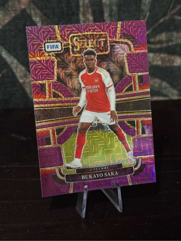 2023-24 Panini Select Purple Mojo Bundle (Saka, Balde, Martinelli & Vos)