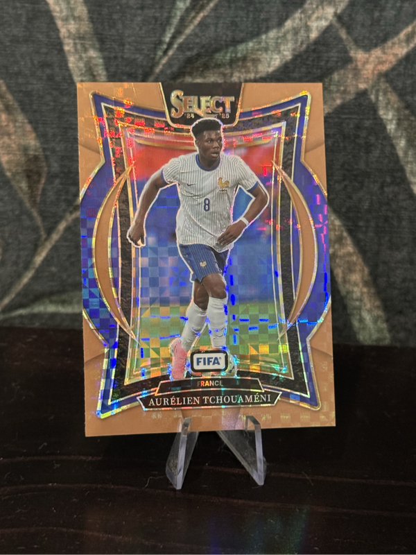 2024-25 Panini Select - Aurelien Tchouameni Bronze Checkerboard 21/75 - France