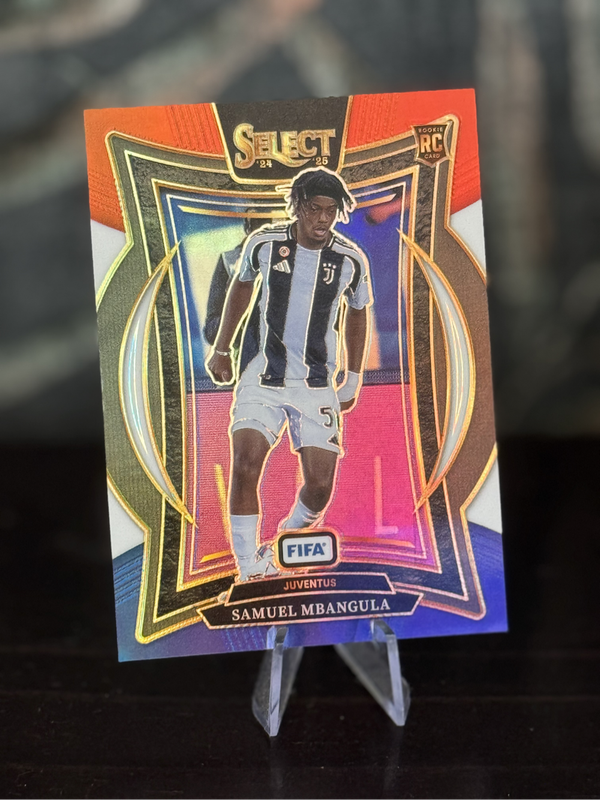 2024-25 Panini Select - Samuel Mbangulu RC Red White & Blue Prizm - Juventus