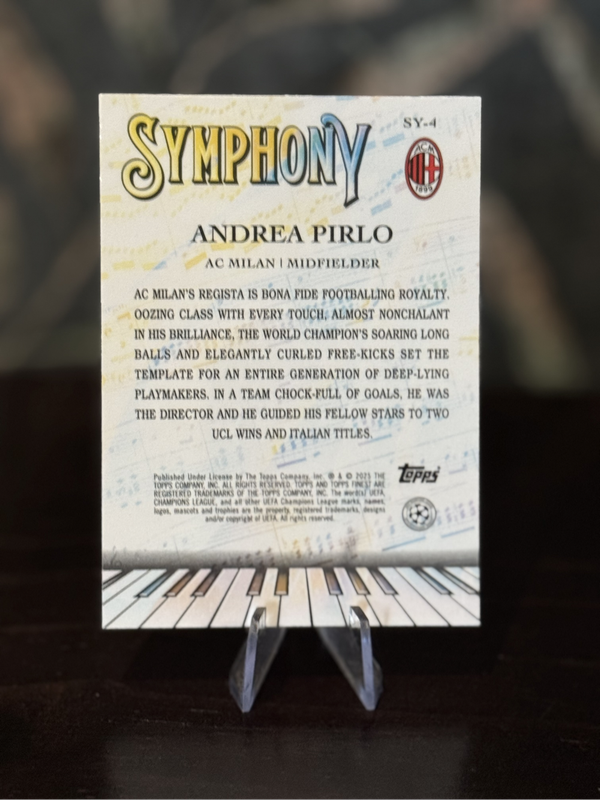 2024-25 Topps Finest - Andrea Pirlo Symphony Refractor  - AC Milan
