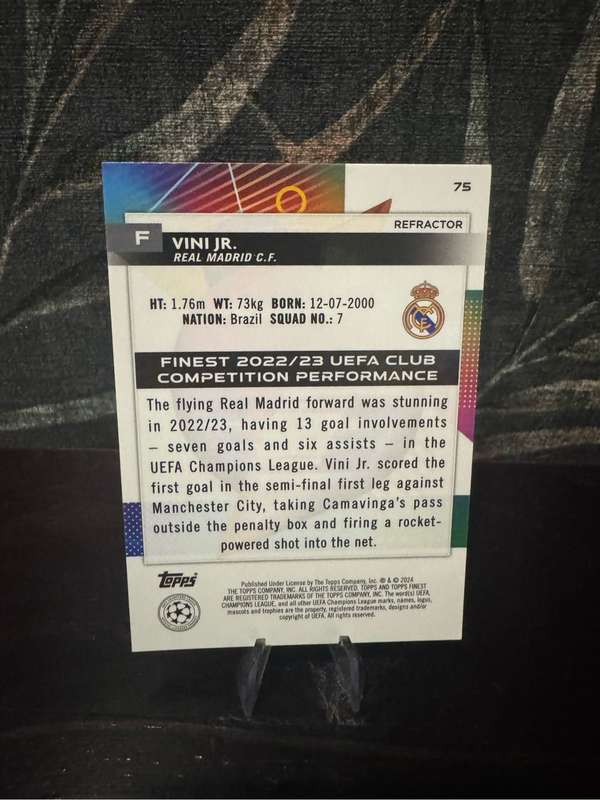 2024 Topps Finest - Vini Jr Refractor