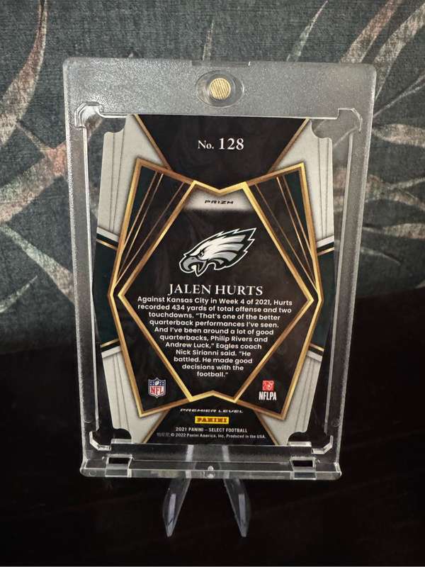 2021 Panini Select - Jalen Hurts Silver Prizm Die-Cut - Eagles
