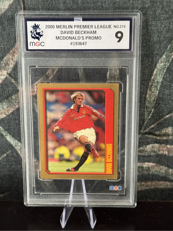 2000 Merlin Premier League - David Beckham McDonalds Promo Sticker MGC 9