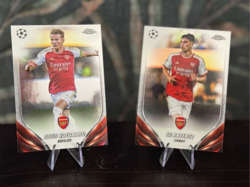 2024 Topps Chrome - 6 Arsenal Cards