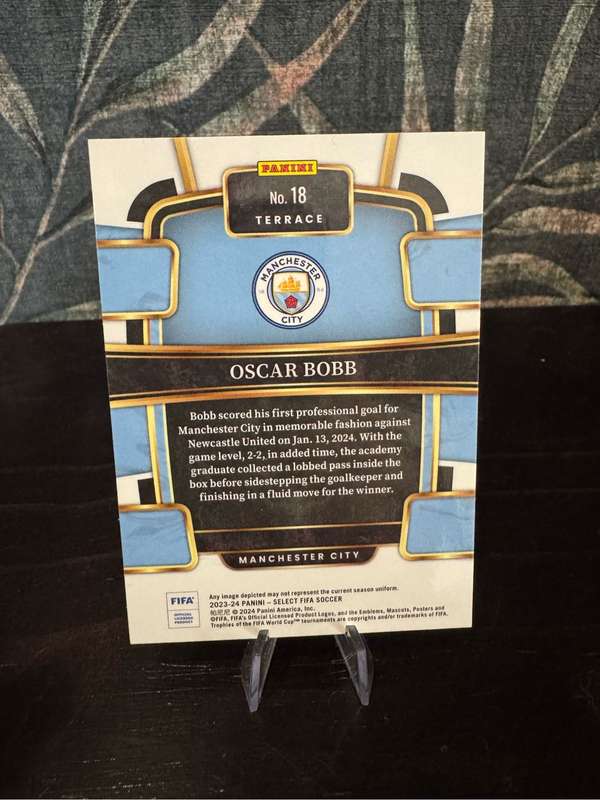 2023-24 Panini Select - Oscar Bobb Rookie Card RC - Manchester City