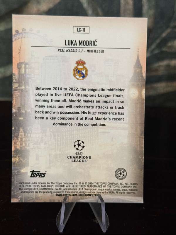 2024 Topps Chrome - Luka Modric London Calling - Real Madrid