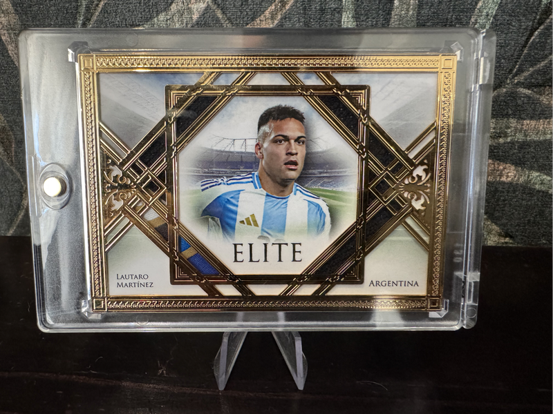 2024 Futera - Lautaro Martinez Elite Gold Frame /12 - Quad Match Worn Patch
