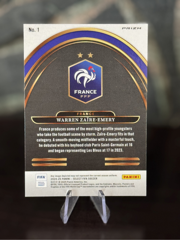 2024-25 Panini Select - Warren Zaire-Emery Future Prizm - France
