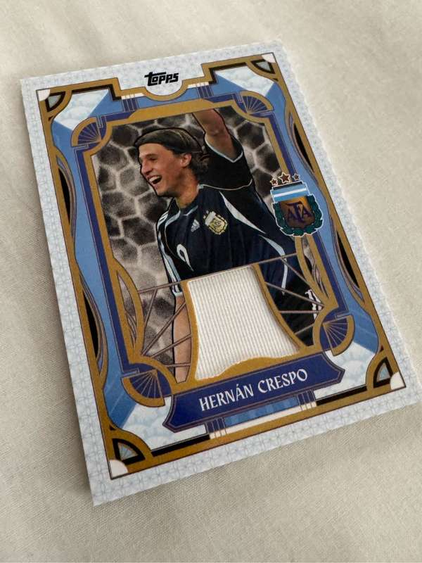 2024-25 Topps Argentina Team Set - Hernan Crespo Tango Relic Match Worn