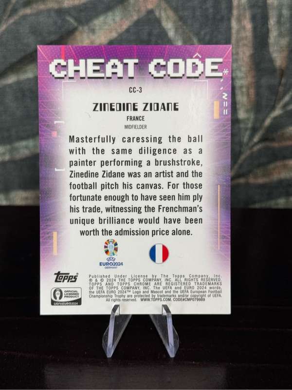 2024 Topps - Zinedine Zidane Cheat Code 29/50 - France