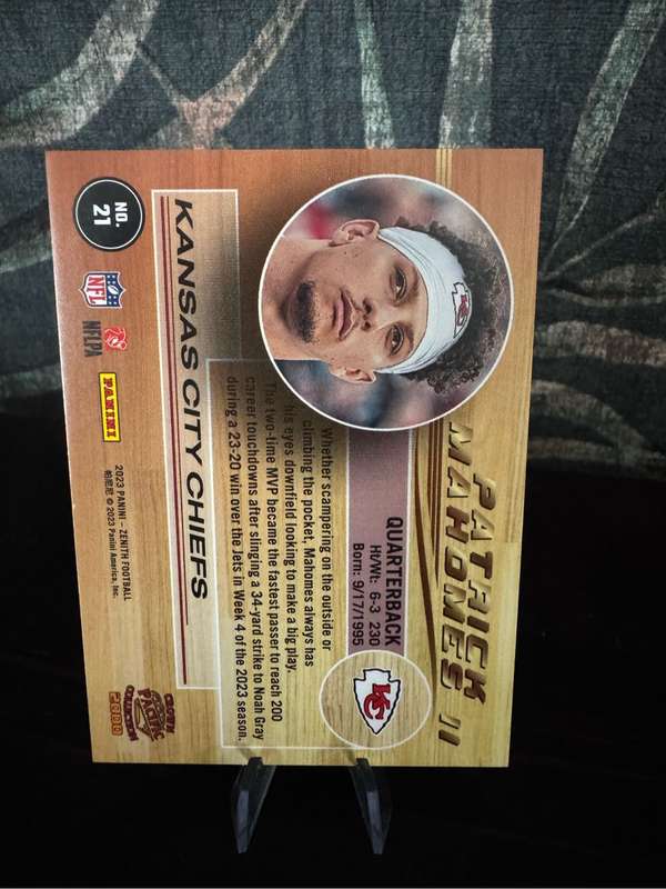 2023 - Panini - Patrick Mahomes - Zenith Silver Crown Pacific Collection