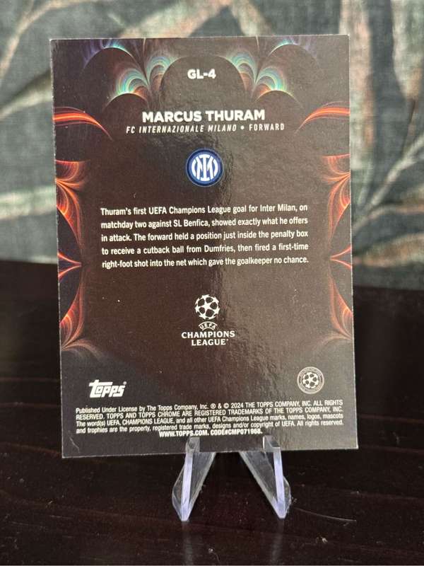 2024 Topps Chrome - Marcus Thuram Golazo - Inter Milan