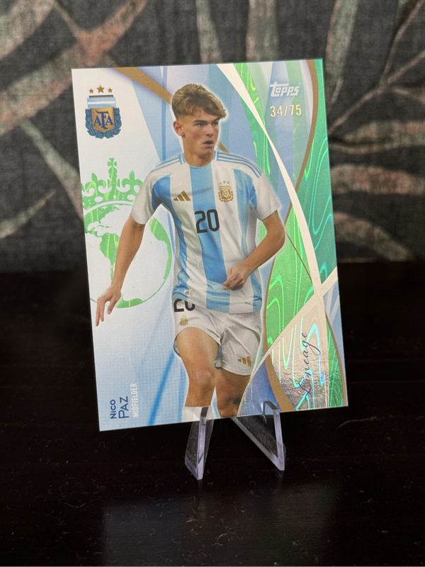 2024 Topps Lineage - Nico Paz Green Tango Foilboard /75 - Argentina