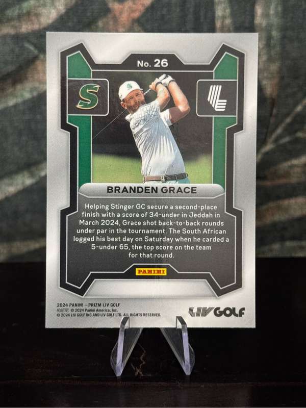 2024 Panini - Branden Grace Prizm - LIV Golf Stinger GC