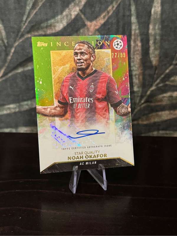 2024 Topps Inception - Noah Okafor Star Quality 77/99 Auto - AC Milan