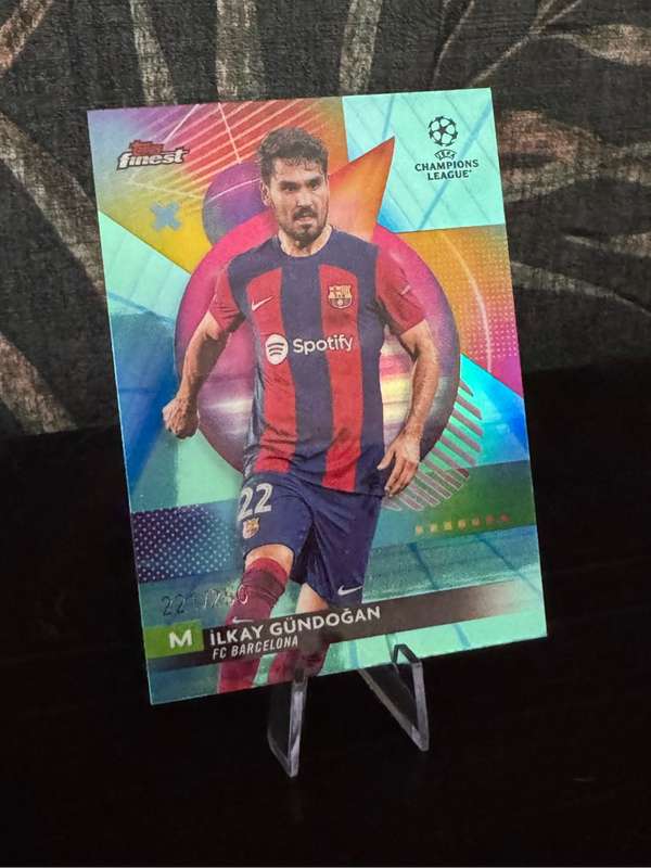2024 Topps Finest - Ilkay Gundogan - Aqua Blue Refractor 221/250