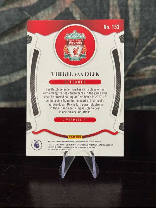 2021-22 Panini Chronicles - Virgil Van Dijk Red Lazor - Liverpool