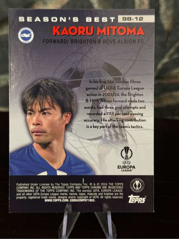 2024 Topps Chrome - Kaoru Mitoma Shooting Stars - Brighton