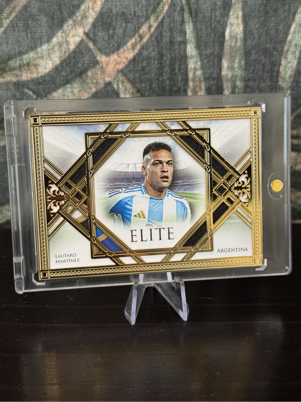 2024 Futera - Lautaro Martinez Elite Gold Frame /12 - Quad Match Worn Patch