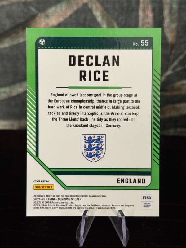 2024-25 Panini Donruss - Declan Rice - Cubic, Craftsmen & Optic - England