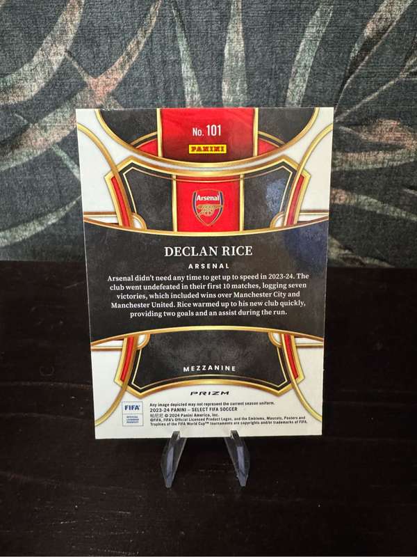 2023-24 Panini Select - Declan Rice Purple Mojo - Arsenal