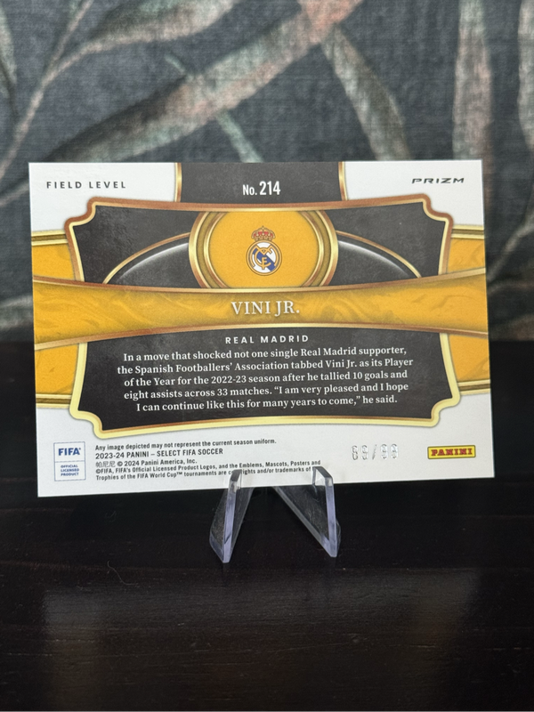 2023-24 Panini Select - Vini Jr Winter Camo 89/99 Field Level - Real Madrid