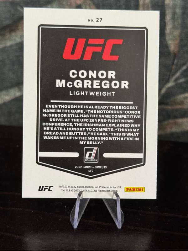 2022 Panini Donruss - Conor McGregor UFC