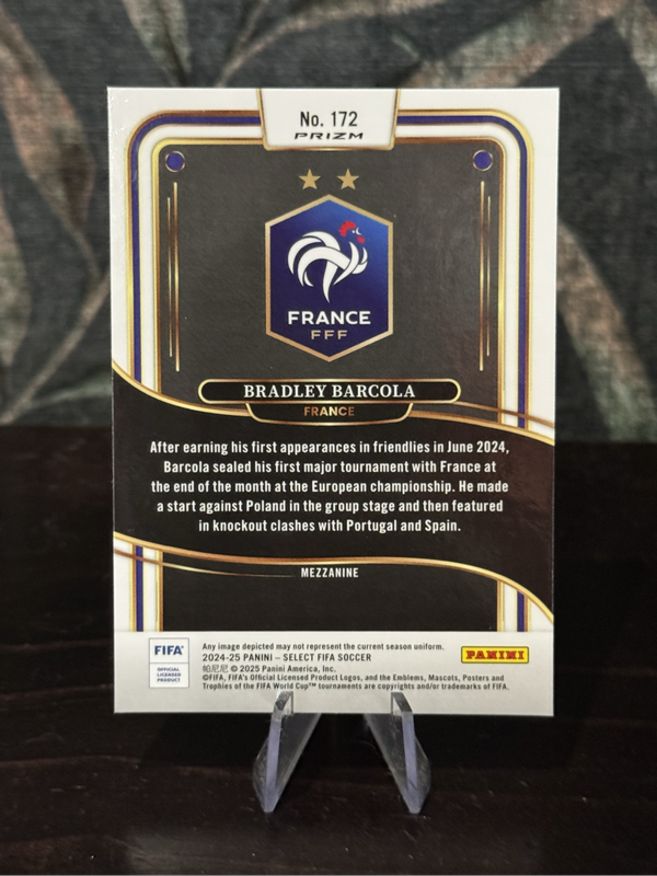 2024-25 Panini Select - Bradley Barcola Red & Blue Prizm - France