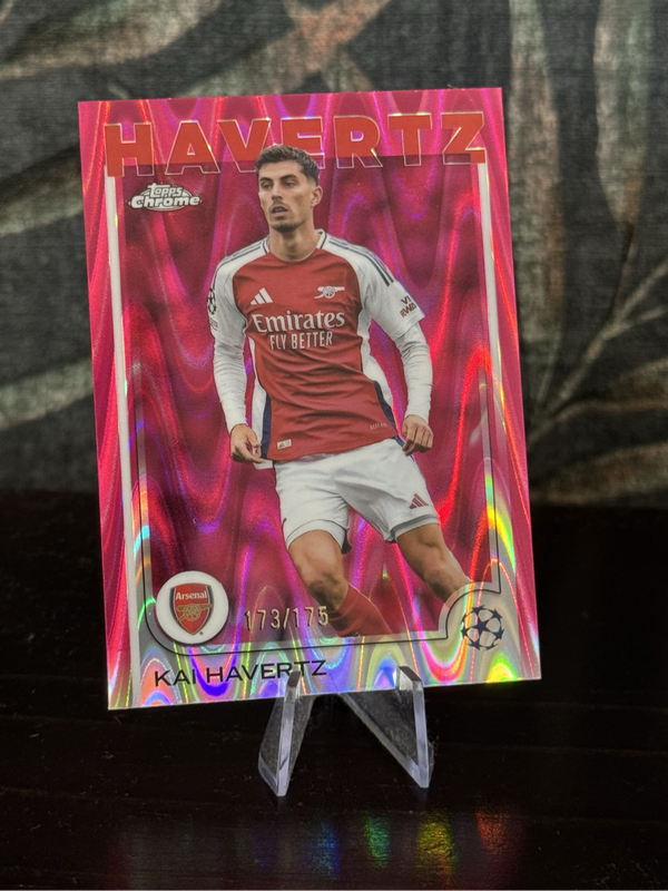 2025 Topps Chrome - Kai Havertz Pink Lava /175 - Arsenal