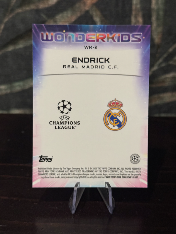 2025 Topps Chrome - Endrick RC Wonderkids - Real Madrid