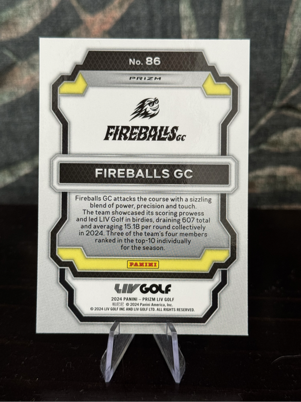 2024 Panini LIV Golf - Fireballs GC Statistical Leaders