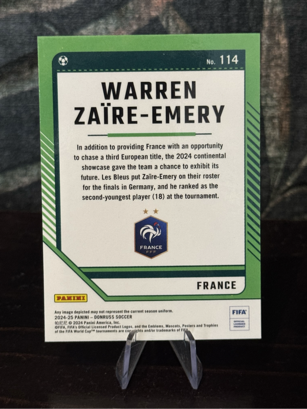 2024-24 Panini Donruss - Warren Zaïre-Emery Optic - France
