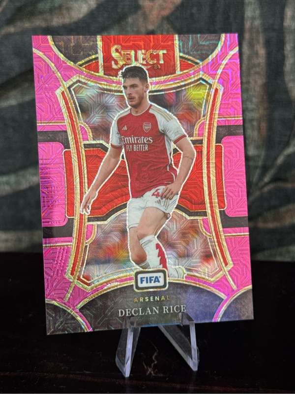 2023-24 Panini Select - Declan Rice Pink Mojo 21/199 - Arsenal