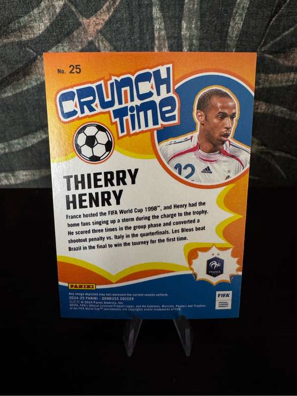 2024-25 Panini Donruss - Thierry Henry Crunch Time Red - France
