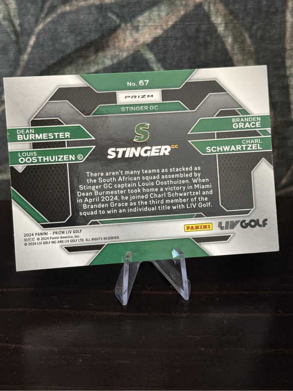 2024 Panini Liv Golf - Stinger GC Team Refractor - Oosthuizen, Grace, Schwartzel & Burmester