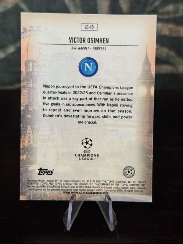 2024 Topps Chrome - Victor Osimhen London Calling - Napoli