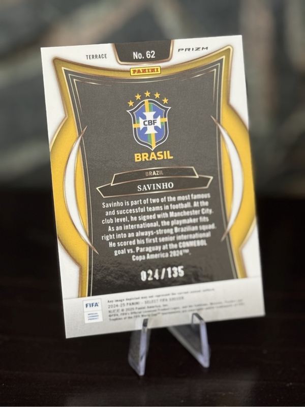 2024-25 Panini Select - Savinho Camo Prizm 24/135 - Brazil