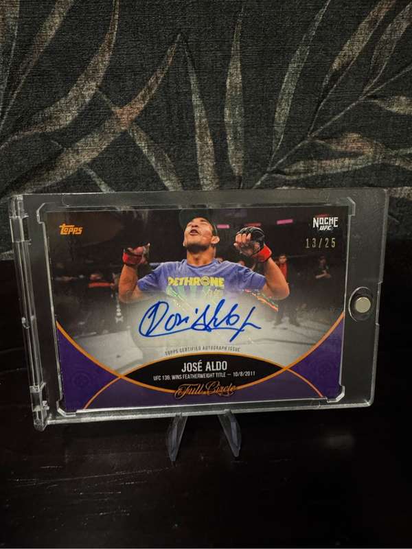 2024 UFC Topps Noche - Jose Aldo Full Circle Auto 13/25 #FC-15A