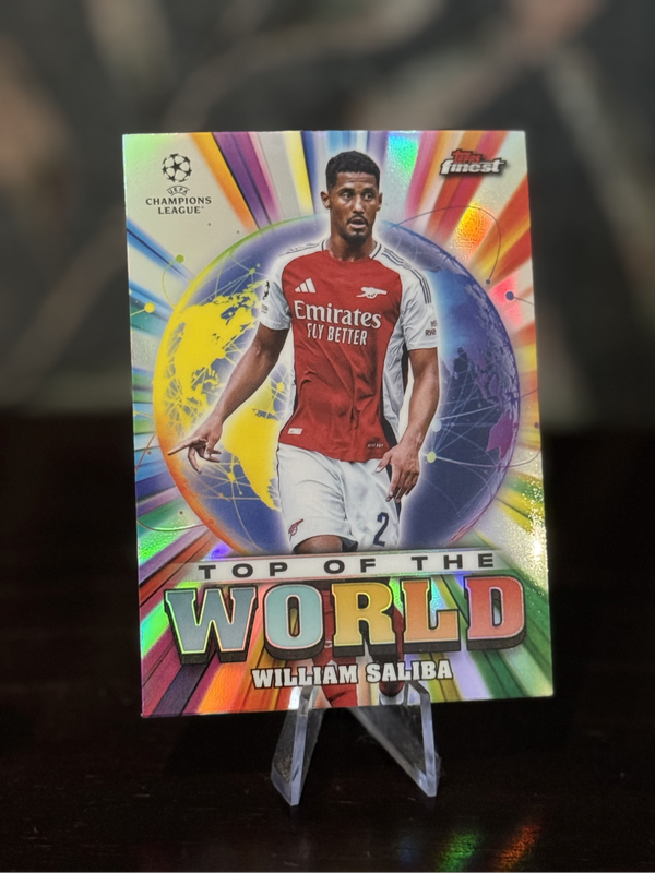 2024-25 Topps Finest - William Saliba Top of the Word - Arsenal