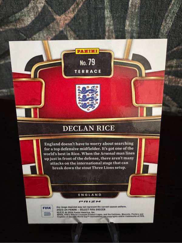 2023-24 Panini Select - Declan Rice Pink Terrace 29/75