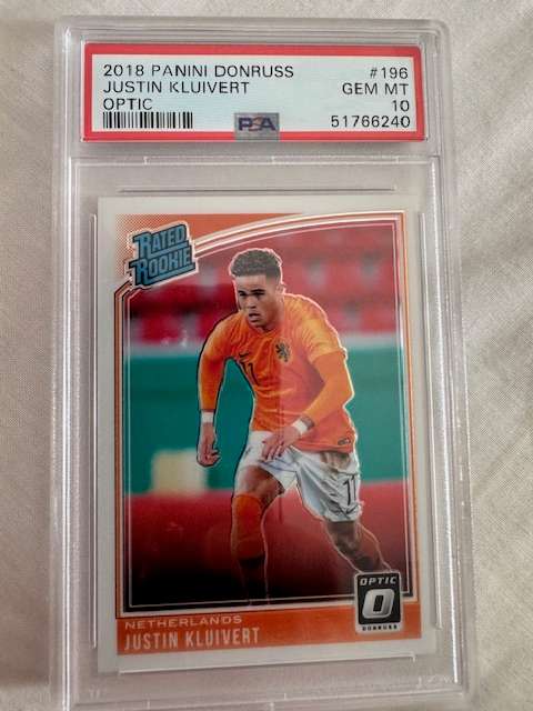 2018 - Panini Donruss - Justin Kluivert - Optic Rookie - PSA 10