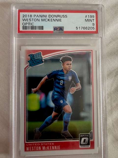 2018 Panini Donruss - Weston McKennie - Optic Rooki - PSA 9