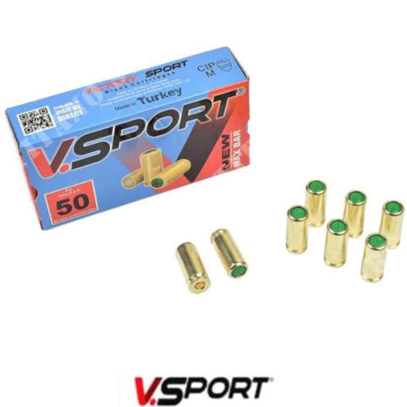 Box Of VSport Blank Ammunition (50 bullets)