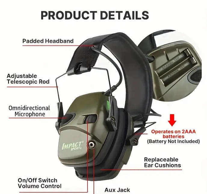 Shooting Electronic Earmuffs