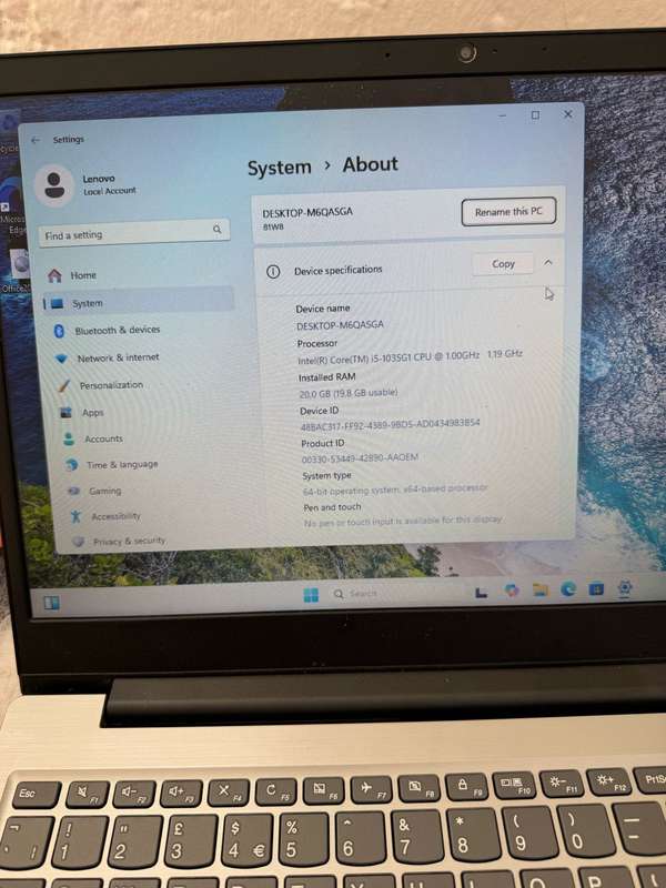 Lenovo I5 Laptop